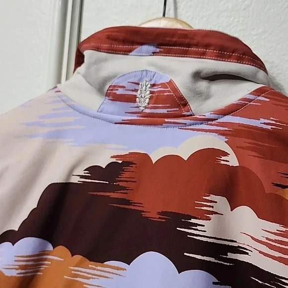 Free People Fp Movement Daybreak Sweater Half Zip Print Pullover NWOT - Size XS - Picture 5 of 6